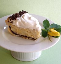 Banana Cream Chocolate Ganache Pie Recipe Tutorial