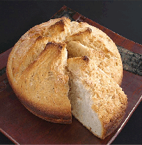 Dutch-Oven Buttermilk No Knead Bread with Coarse Salt Recipe