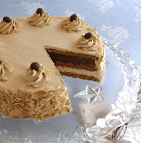 Hazelnut Almond Mocha Dacquoise (Meringue) Cake Recipe