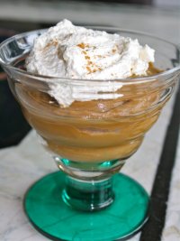 Butterscotch Pudding with Gingersnaps and Whipped Cream Recipe