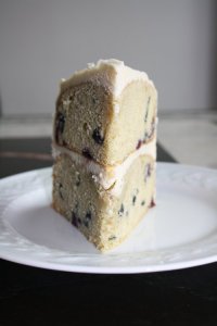 Frosted Fresh Cherry Layer Cake Recipe