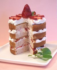 Fresh Strawberries and Cream Cake Tutorial