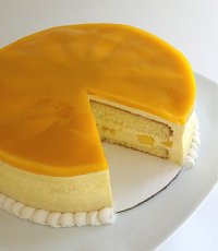 Glazed Mango Mousse Cake Recipe