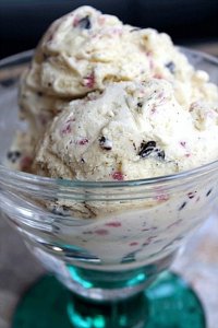 Organic Chocolate Chip and Raspberry Vanilla Bean Ice Cream Recipe