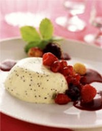 Raspberry Pana Cotta or Panacotta Recipe