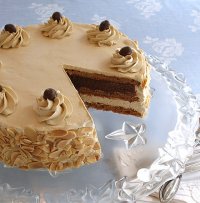 Hazelnut Almond Mocha Dacquoise Meringue Cake Recipe