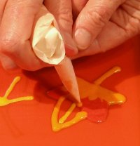 how to make a parchment paper cone