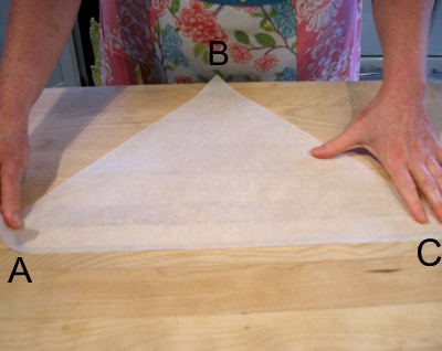 Learn How to Fold a Parchment Bag for Piping 