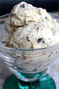 Organic Chocolate Chip and Raspberry Vanilla Bean Ice Cream Recipe