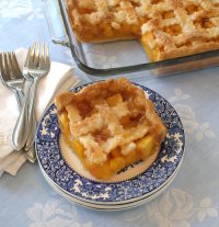 Nectarine or Peach Cobbler Potluck Pie Tutorial