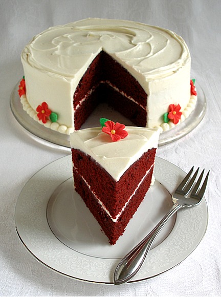 Red Velvet Louis Vuitton Cake With Cream Cheese Frosting 